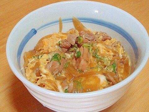 麺つゆで親子丼